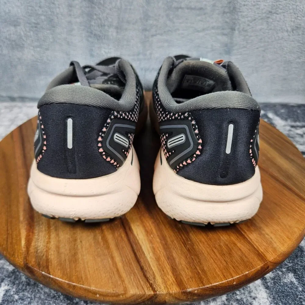 Brooks Ghost 14 Womens Shoes Size 8 Black Pink Athletic Running Walking Sneakers